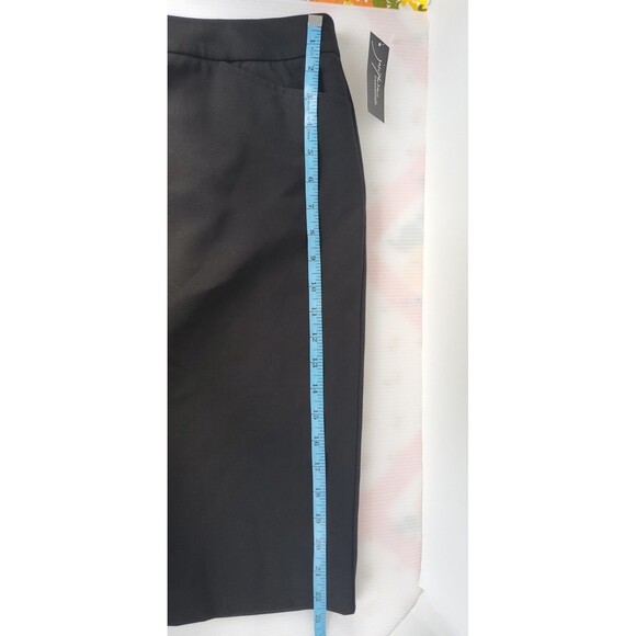 Womens Black Pencil Skirt Josephine Essentials Size 14 Knee Length Back Slit NWT - Picture 12 of 12